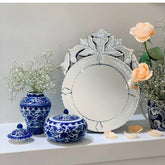 Gilded Opulence Luxurious Beautiful Antique French Venetian Mirror